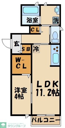 シェルブール アドレの物件間取画像